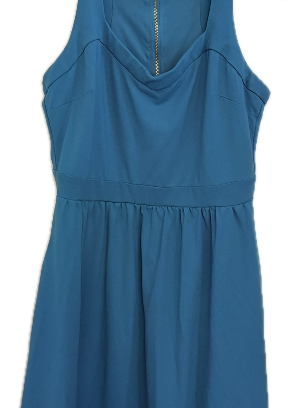Cynthia Rowley Teal Sleeveless Fit-and-Flare Dress
